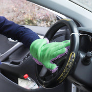 洗車用スポンジ 洗車グローブ 手袋型 単品 5本指 ハンドモップ モコモコ ワックスがけ 室内清掃 ホイール ブラシ タオル カーシャンプー バンパー ルーフ 車 バイク 単車 ロードバイク 水垢 仕上げ用 カー用品 ケア用品 車用品