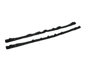 ロッドホルダー 車載用 釣り竿ホルダー フィッシングツール ロッドベルト 2本 釣り道具 収納 保管 長さ調節可能 車内上部 プラスチックバックル マジック テープ 固定 釣り具 便利 車 シンプル 機能性 アウトドア 海 川 キャンプ 取り付け簡単 黒