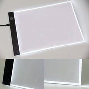 トレース台 A4サイズ 調光機能付き LED 薄型 USBケーブル付き ライトテーブル トレースパネル 模写 デッサン 画材 無段階調光 3段階調光 製図用品