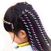 ヘアアクセサリー 6本セット 子供 キッズ 女の子 レディース ダンサー スパイラル 螺旋 ダンス ヒップホップ ヘアアレンジ