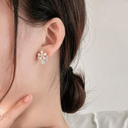 スタッドピアス イヤリング レディース アクセサリー ノンホールピアス ゴールドカラー シルバーカラー ストーン風 おしゃれ きれいめ 大人女子 上品