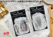 フレークシール ステッカー 30枚セット 瓶 ビン ボトル クリアカラー 透明 手芸 デコレーション デコ 飾り 文房具 レトロ デコシール メモ 手紙 カード 手帳 装飾 雑貨 プレゼント ギフト おしゃれ かわいい