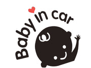 車用ステッカー ステッカー デカール カーステッカー 車用シール シール Baby in car ベビーインカー 赤ちゃん ベビー 英字 カー用品 車用品 カッティングシール 車ステッカー ボディステッカー 全車ステッカー 自動車 車 クルマ くるま カー 可愛い かわいい 装飾 デコレーション デコ