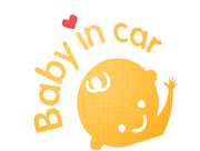 車用ステッカー ステッカー デカール カーステッカー 車用シール シール Baby in car ベビーインカー 赤ちゃん ベビー 英字 カー用品 車用品 カッティングシール 車ステッカー ボディステッカー 全車ステッカー 自動車 車 クルマ くるま カー 可愛い かわいい 装飾 デコレーション デコ