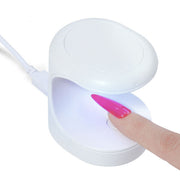 ジェルネイルライト ネイルアート LEDライト UVライト USB電源 セルフネイル フットネイル 硬化 ミニ 小型 コンパクト 携帯 ポータブル シンプル