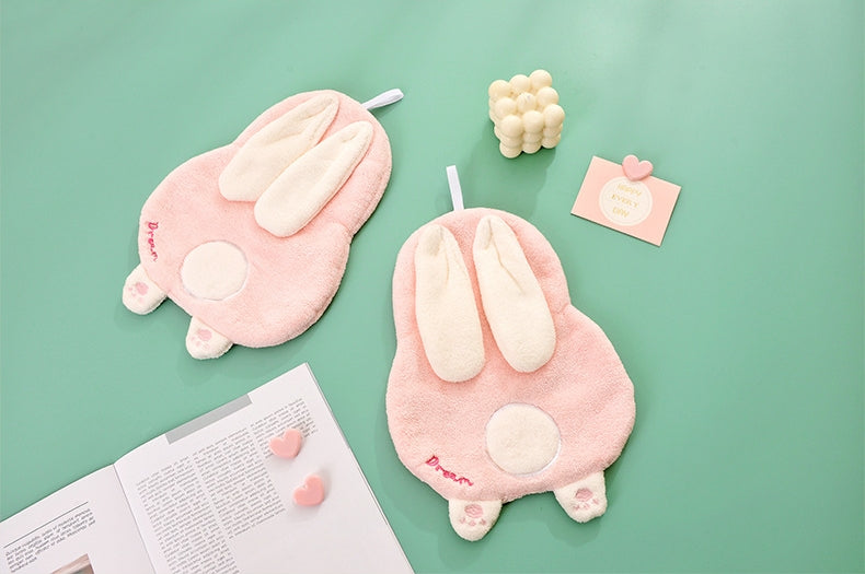 ハンドタオル ループ付き お手拭き 吊り下げ 引っ掛け ウサギ 商品画像5