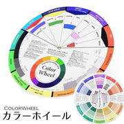 カラーホイール 色合わせ 混色 ラウンド型 アート用品 円盤 ペイントミキシング クリエイティブカラーホイール アート学習 教育ツール カラーミックスガイド メイクアップブレンドチャート カラー理論 ペイントホイール インテリアデザイン タトゥデザイン 英字 英語 便利グッズ