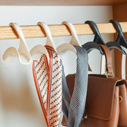 バッグハンガー 5個セット カバン掛け 吊り下げ 収納 鞄 スカーフ ネクタイ ベルト クローゼット 整理整頓 型崩れ防止 便利