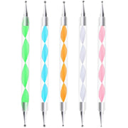 ドットペン 5本セット 0.5mm 1mm 1.5mm 2mm 2.5mm ドット棒 ジェルネイル ネイルアートツール マニキュア