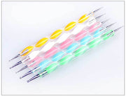 ドットペン 5本セット 0.5mm 1mm 1.5mm 2mm 2.5mm ドット棒 ジェルネイル ネイルアートツール マニキュア