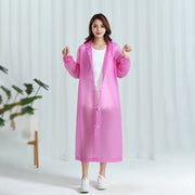 レインココート レインウエア 男女兼用 レディース メンズ 雨よけ カッパ 雨具 ロング丈 フード スナップボタン 無地 透け ホワイト シンプル