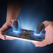 スマホ用 指サック 2個セット 1ペア フィンガーキャップ ゲーム 操作性アップ 指カバー 指紋防止 手汗対策 滑り止め 防滑 ゲーミング 薄手 通気性 好感度