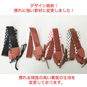 カメラストラップ ショルダーストラップ 一眼レフ 肩掛け 首掛け カメラアクセサリー ドット柄 水玉 幅広 紛失防止 落下防止 おしゃれ 可愛い 長さ調節可