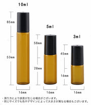アトマイザー ロールオン 2個セット 詰め替え容器 3ml 5ml 10ml ミニボトル 半透明 コスメ 香水 アロマ オイル 化粧水 塗る 持ち歩き 携帯用