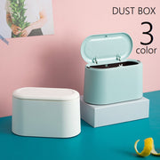 卓上ゴミ箱 ごみ箱 ダストボックス 蓋付き プッシュ式 ワンタッチ コンパクト 小型 ミニサイズ ごみ入れ くず入れ 四角型 スクエア デスク オフィス 自宅 寝室 洗面所 日用品雑貨 小さめ 小さい インテリア小物 おしゃれ スタイリッシュ かわいい きれいめ 白 青 ピンク