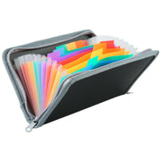 ファイルケース ドキュメントファイル A6 13ポケット 書類ケース 蛇腹 ジャバラ レシート 領収書 プリント 整理 持ち運び クリアポケット じゃばら 収納 日用品雑貨
