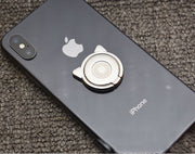 スマホ用ホールドリング スマホスタンド 落下防止 猫 ねこ 耳 シンプル かわいい iPhone galaxy 角度調整可能 360度回転 軽量 デビル シルバー ゴールド ブラック 銀 金 黒