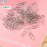 ペーパークリップ クリップ 20個セット ゼムクリップ 文房具 事務用品 シンプル カラフル カラバリ豊富 ステーショナリー