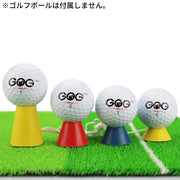 ゴルフティー 置くティー 4個セット ゴルフ用品 紐付き ゴム製 ロング ショート 置くだけ 安定 練習 屋内 屋外 冬 初心者