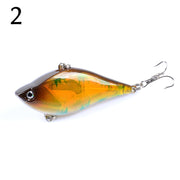 ハードルアー ミノープラグ 釣り針付き 釣り具 6cm 疑似餌 偽餌 フック付き 小魚デザイン 3Dアイ 軽量 カラフル 海釣り 川釣り 海水 淡水 釣り用品 フィッシング用品 アウトドア