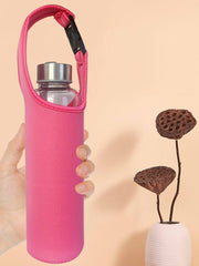 水筒ケース 水筒カバー ボトルホルダー ボトルカバー 450ml バックル 持ち手付き 水筒ホルダー 持ち歩き便利 シンプル 日用品雑貨 アウトドア ウォーキング 運動会 ピクニック 遠足 お出掛け