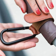 ベビーカーフック バギーフック ベビー用品 荷物掛けフック バッグホルダー 便利グッズカラビナ付き マジック テープ シンプル 無地