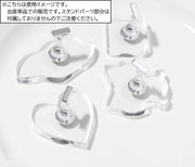 ネイルチップスタンド 台座のみ ネイルアート アクリル クリア 透明 単品 ディスプレイ ネイルアート練習用 ジェルネイル マグネット式 取り外し可能 磁石 ネイルチップ作成 付け爪 かわいい おしゃれ