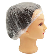 シャワーキャップ 100個入り 使い捨て コンパクト 透明 クリア ヘアーキャップ 防水 髪染め 毛染め カラーリング ヘアカラー 入浴 浴室 バスルーム