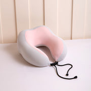 ネックピロー 首枕 冷感タイプ 低反発 クッション U字型 カバー取り外し可能 洗えるカバー 首サポート トラベルグッズ お昼寝 仮眠 自宅 旅行 飛行機 車内