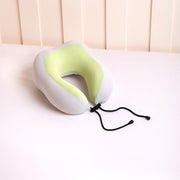 ネックピロー 首枕 冷感タイプ 低反発 クッション U字型 カバー取り外し可能 洗えるカバー 首サポート トラベルグッズ お昼寝 仮眠 自宅 旅行 飛行機 車内