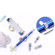 ペンホルダー ペンクリップ 手帳用アクセサリー クリップホルダー タテ ヨコ シンプル 単品 1個 文房具 文具 シンプル