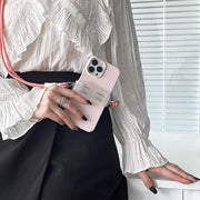 スマホクリップ ストラップ用 バッククリップ チェーン 紐 ホルダー ショルダー 挟むだけ 簡単 便利 透明 クリア 透け感 肩掛け 斜めがけ