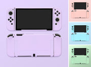 Nintendo Switch 有機EL 保護カバー ダストカバー ソフトケース Joy-Con分離式 OLED専用 収納 日用品雑貨 無地 単色 シンプル ホコリ 汚れ 防塵 弾力性 柔軟性 任天堂 スイッチ カラバリ豊富