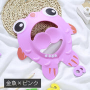シャワーキャップ バスバイザー シャンプーキャップ キッズ ベビー 子供用 子供用雑貨 サイズ調節可能 耳カバー 防水 動物 魚 かわいい スナップボタン シャワー