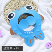 シャワーキャップ バスバイザー シャンプーキャップ キッズ ベビー 子供用 子供用雑貨 サイズ調節可能 耳カバー 防水 動物 魚 かわいい スナップボタン シャワー
