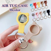 AirTagカバー AirTugカバー アップル エアタグ キーリング付き シリコン製 柔らかい キーホルダータイプ 保護カバー シンプル 単色 便利 落下防止 紛失防止 傷防止 耐衝撃 カラバリ豊富