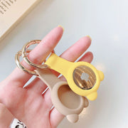AirTagカバー AirTugカバー アップル エアタグ キーリング付き シリコン製 柔らかい キーホルダータイプ 保護カバー シンプル 単色 便利 落下防止 紛失防止 傷防止 耐衝撃 カラバリ豊富