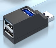USBハブ 3ポート パソコン周辺機器 HUB USB2.0 外付け 携帯 データ転送 保存 充電 コンパクト ミニサイズ 便利グッズ シンプル スタイリッシュ 自宅 オフィス 事務用品 PC周辺機器 黒