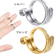 ヤーンガイド 指ぬき かぎ編み リング 指輪 ループ 編物道具 手芸用品 ハンドメイド 手作り かわいい おしゃれ アンティーク風 レトロ風 糸ガイド 手編み