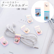 ケーブルホルダー 単品 ケーブルクリップ コードホルダー コードクリップ イヤフォン まとめる 束ねる コンパクト ミニサイズ 収納 整理 便利