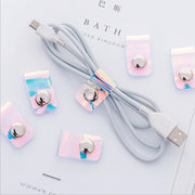 ケーブルホルダー 単品 ケーブルクリップ コードホルダー コードクリップ イヤフォン まとめる 束ねる コンパクト ミニサイズ 収納 整理 便利