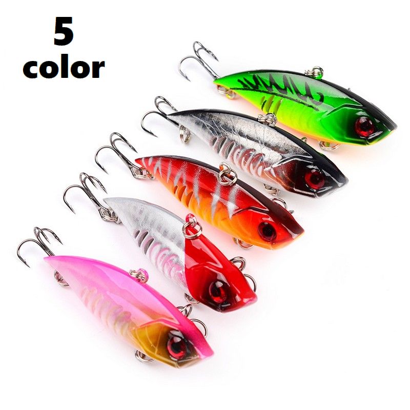 ハードルアー バイブレーション トリプルフック ハードベイト 疑似餌 釣り餌 小魚デザイン 釣り用品 釣り具 フィッシング用品 海釣り バス釣り 船釣り