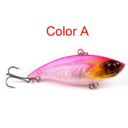 ハードルアー バイブレーション トリプルフック ハードベイト 疑似餌 釣り餌 小魚デザイン 釣り用品 釣り具 フィッシング用品 海釣り バス釣り 船釣り