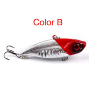 ハードルアー バイブレーション トリプルフック ハードベイト 疑似餌 釣り餌 小魚デザイン 釣り用品 釣り具 フィッシング用品 海釣り バス釣り 船釣り