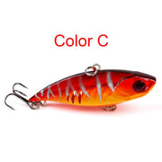 ハードルアー バイブレーション トリプルフック ハードベイト 疑似餌 釣り餌 小魚デザイン 釣り用品 釣り具 フィッシング用品 海釣り バス釣り 船釣り