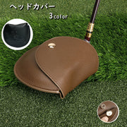 ヘッドカバー ゴルフクラブカバー ドライバーカバー マグネットボタン PUレザー ドライバー アイアン コンパクト おしゃれ