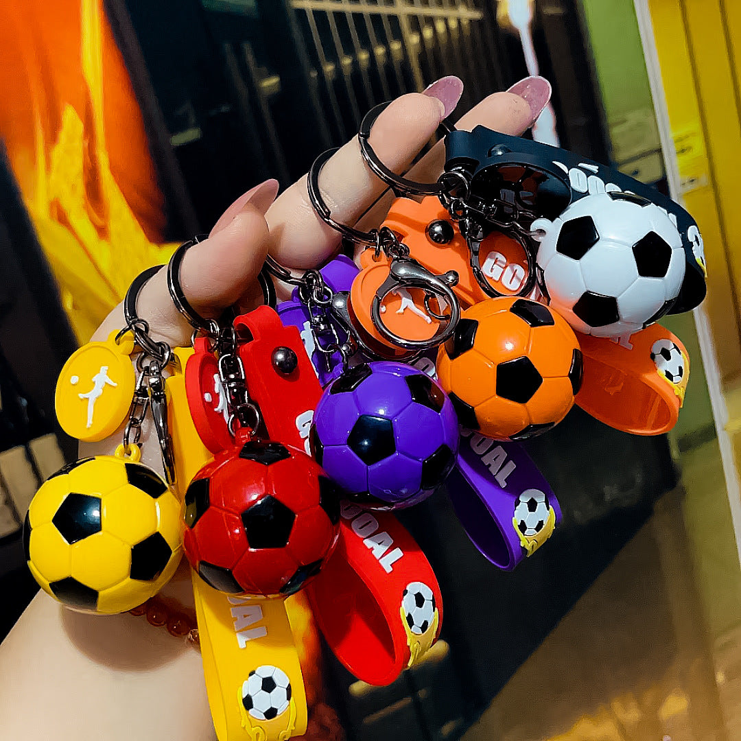 キーホルダー キーリング サッカーボール サッカー タグ付き バッグチャーム 商品画像2