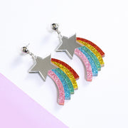 ピアス レディース 星 スター 流れ星 アクセサリー 揺れる 小物 雑貨 かわいい おしゃれ プレゼント 誕生日 記念日