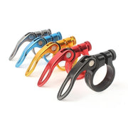 自転車用シートクランプ シートポストクランプ クイックリリースタイプ 31.8mm 34.9mm サドルクイックリリース シートポストクリップ 取付簡単 簡単調節 ロードバイク クロスバイク 自転車アクセサリー