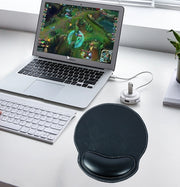 リストレスト付き マウスパッド  一体型 クッション付き 合皮 滑り止め 手首サポート フェイクレザー レザー調 ビジネス 仕事場 無地 ブラック ブラウン 黒 茶 大人 上質 ピンク シンプル おしゃれ オフィス 在宅 パソコン周辺 パソコン用品 PCグッズ